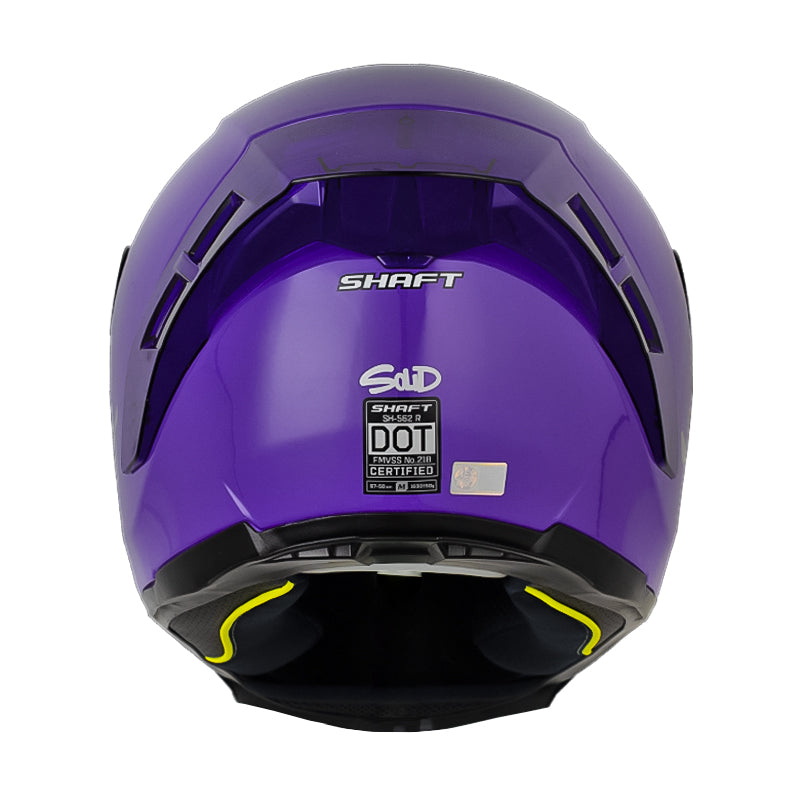 Casco Shaft 562 R_Solid Morado Silver Visor Iridium Morado
