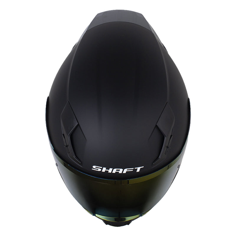 Casco Shaft 562 R_Solid Negro Fucsia Visor Iridium Morado