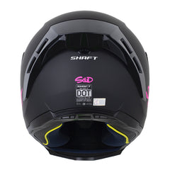Casco Shaft 562 R_Solid Negro Fucsia Visor Iridium Morado