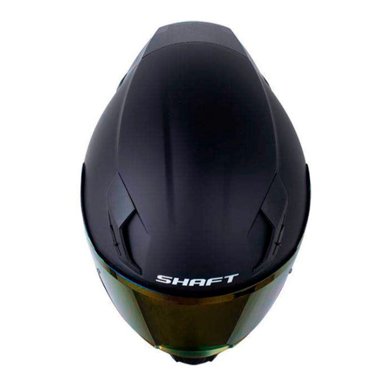 Casco Shaft 562 R Solid Negro Fucsia Visor Revo Morado