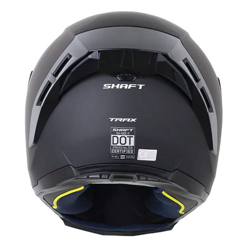 Casco Shaft 562 R Trax Gris Oscuro Negro Visor Iridium Rojo