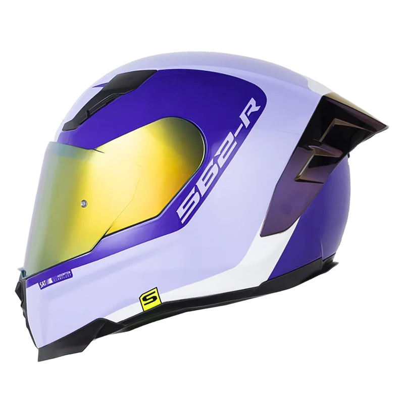 Casco Shaft 562 R Trax Morado Claro Visor Iridium Morado
