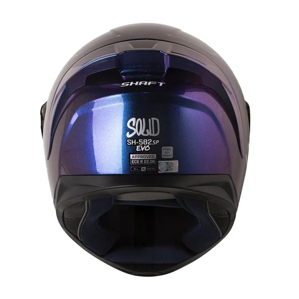 Casco Shaft 582Sp Evo Solid Camaleon Visor Azul