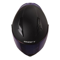 Casco Shaft 582Sp Evo Solid Negro Azul Visor Claro Azul