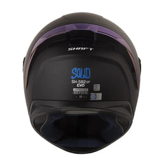 Casco Shaft 582Sp Evo Solid Negro Azul Visor Claro Azul