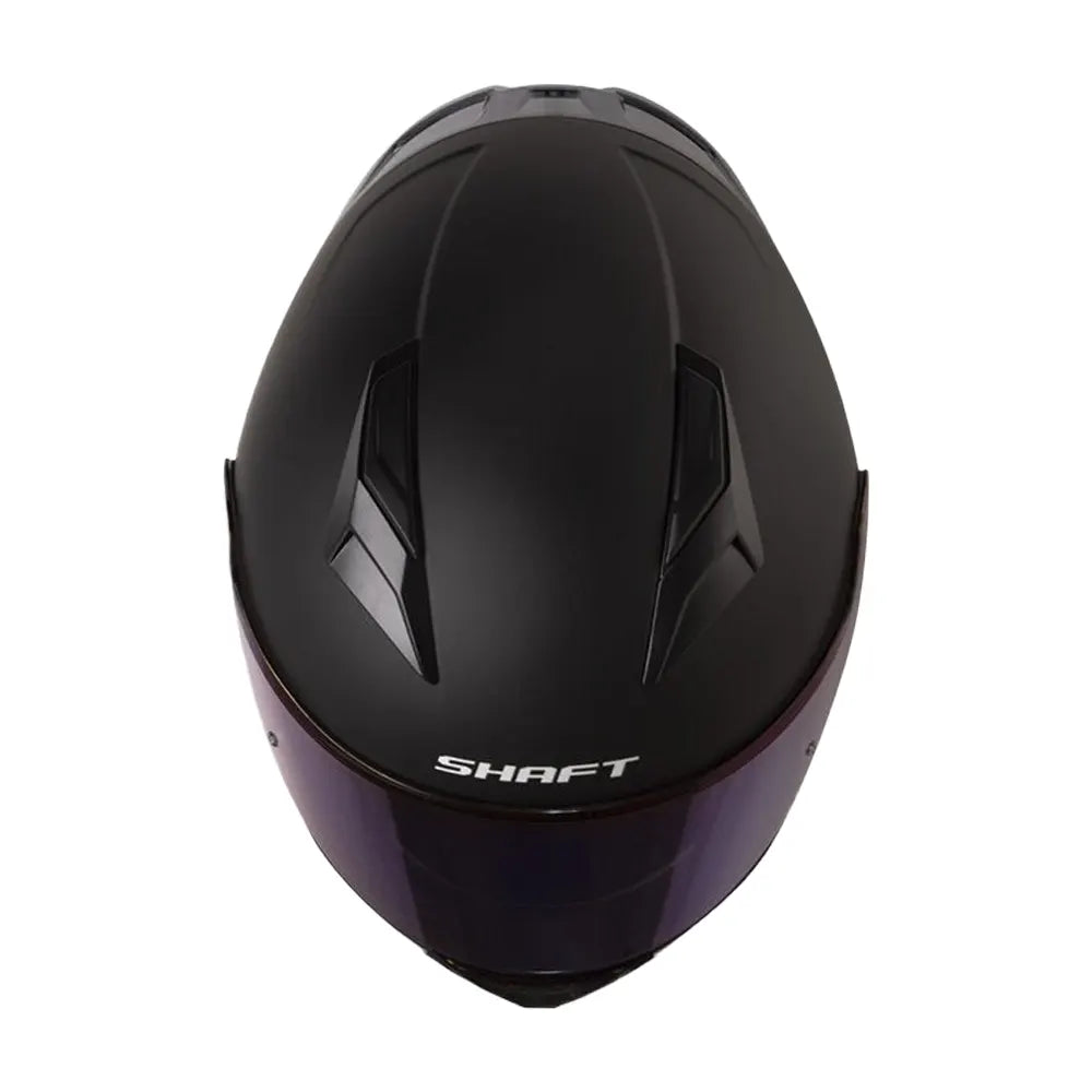 Casco Shaft 582Sp Evo Solid Negro Gris Visor Iridium Azul