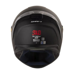 Casco Shaft 582Sp Evo Solid Negro Rojo Visor Revo Rojo