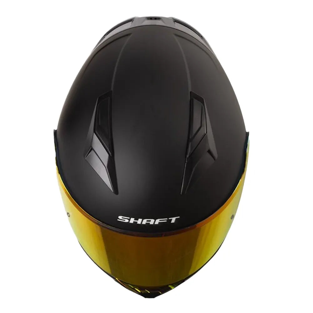 Casco Shaft 582Sp Evo Solid Negro Rojo Visor Revo Rojo