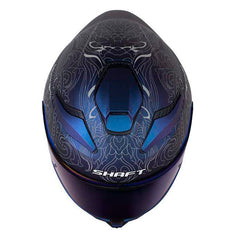 Casco Shaft 584 Sp Asia Camaleon Gris Visor Iridium Azul
