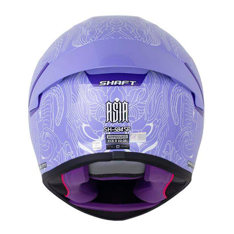 Casco Shaft 584 Sp Asia Morado Claro Visor Revo Morado