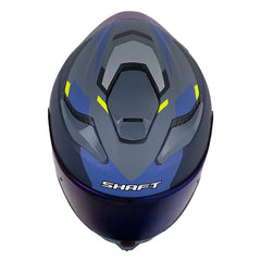 Casco Shaft 584 Sp Downx Gris Oscuro Azul Visor Iridium Azul