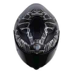 Casco Shaft 584 Sp Face Hugger Gris Metalico Gris Oscuro Visor Smoke