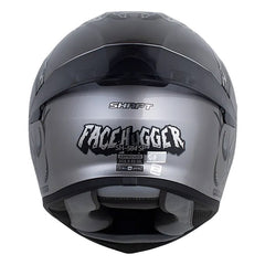 Casco Shaft 584 Sp Face Hugger Gris Metalico Gris Oscuro Visor Smoke