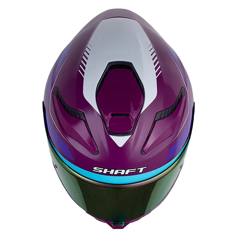 Casco Shaft 584 Sp Race Morado Oscuro Visor Revo Morado