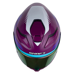 Casco Shaft 584 Sp Race Morado Oscuro Visor Revo Morado