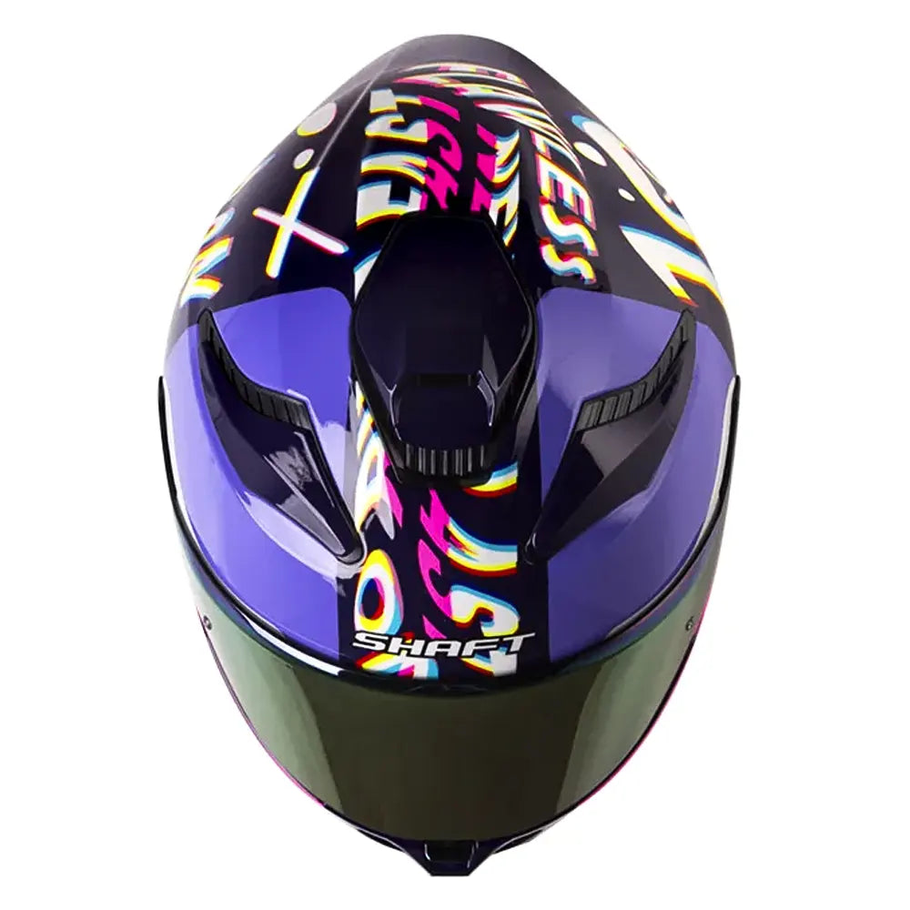 Casco Shaft 584 Sp Rgb Morado Visor Revo Morado
