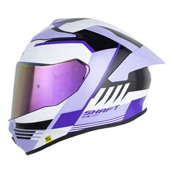 Casco Shaft 584 Sp Shairo Morado Claro Visor Revo Morado