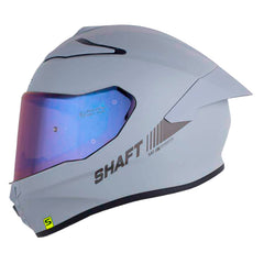 Casco Shaft 584 Sp Solid Gris Gris Oscuro Visor Iridium Azul
