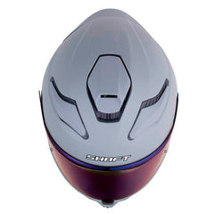 Casco Shaft 584 Sp Solid Gris Gris Oscuro Visor Iridium Azul