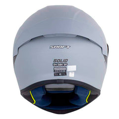 Casco Shaft 584 Sp Solid Gris Gris Oscuro Visor Iridium Azul