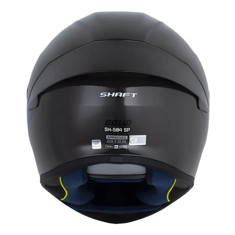 Casco Shaft 584 Sp Solid Gris Oscuro Negro Visor Iridium Azul