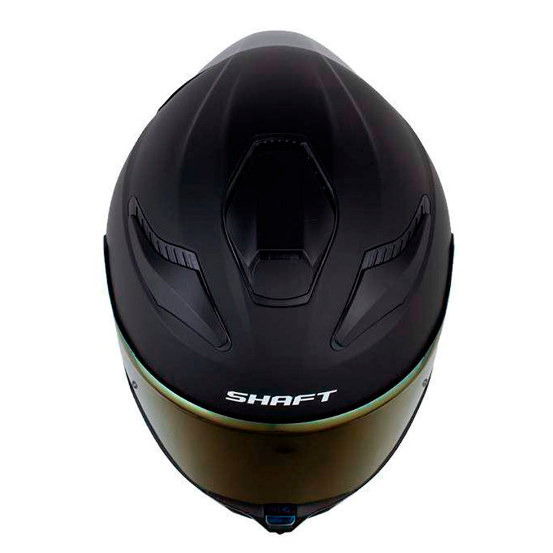 Casco Shaft 584 Sp Solid Negro Fucsia Visor Iridium Morado