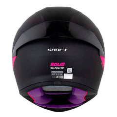 Casco Shaft 584 Sp Solid Negro Fucsia Visor Iridium Morado
