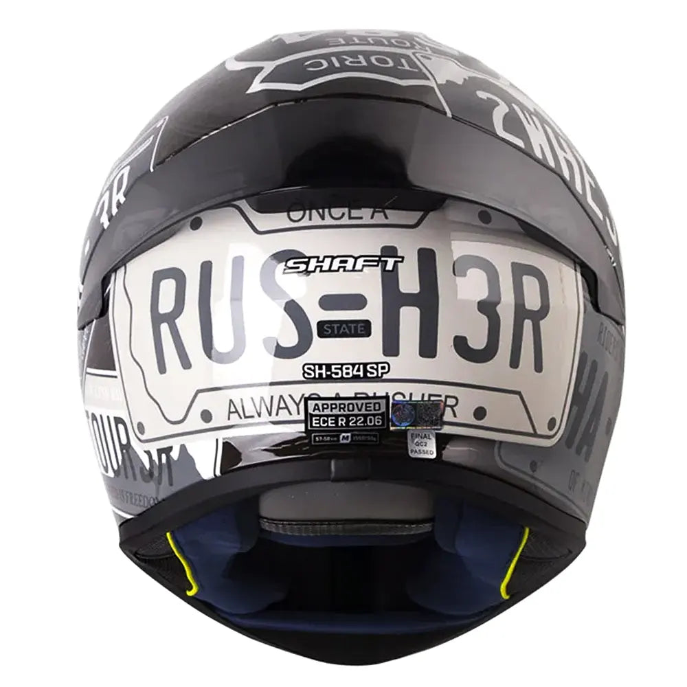 Casco Shaft 584 Sp State Gris Visor Iridium Silver