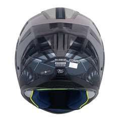 Casco Shaft 596 Sp Cosmo Arena Gris Oscuro Visor Revo Rojo