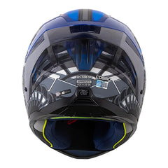 Casco Shaft 596 Sp Cosmo Azul Oscuro Gris Visor Iridium Silver