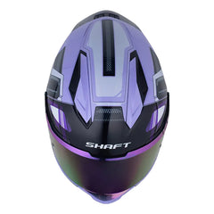 Casco Shaft 596 Sp Cosmo Morado Claro Gris Visor Revo Morado