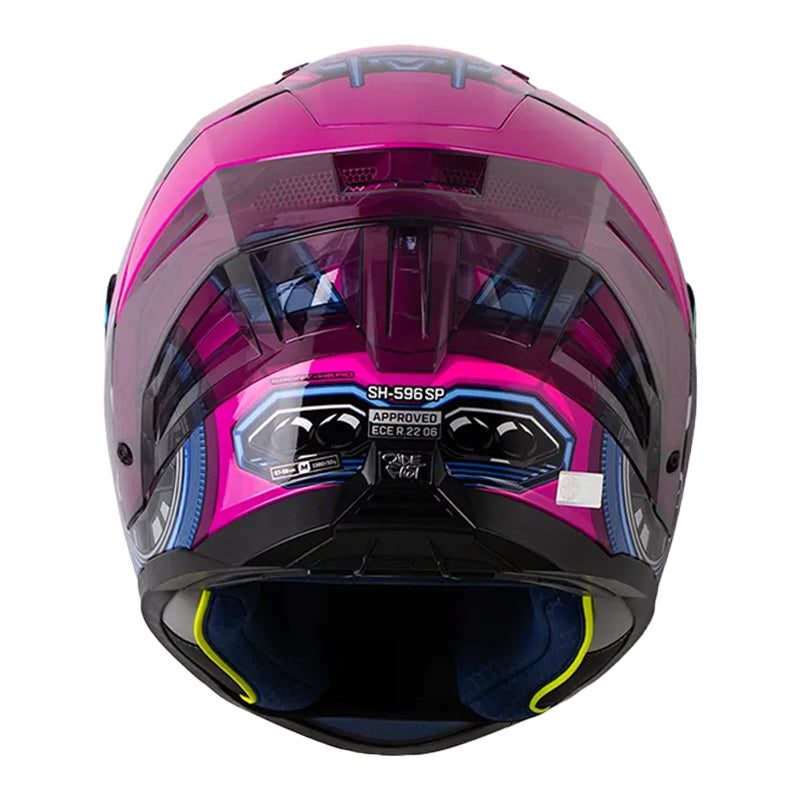 Casco Shaft 596 Sp Sport-Head Fucsia Visor Iridium Morado