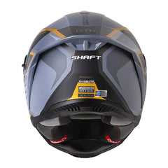 Casco Shaft 598 Gtr Speedou Gris Visor Iridium Dorado