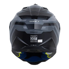 Casco Shaft Mx360 Apricot Gris Oscuro Negro Visor Iridium Azul