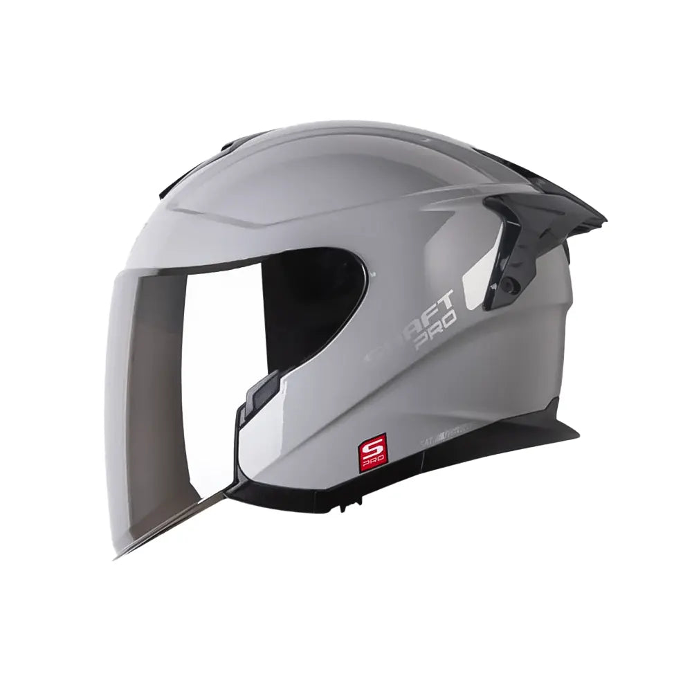 Casco Shaft Pro 240Dv Solid Gris Silver Visor Silver