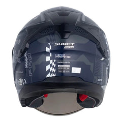 Casco Shaft Pro 240Dv Wire Frame Azul Oscuro Holografico Visor Smoke