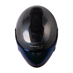 Casco Shaft Pro 300 Modular Solid Camaleon Visor Iridium Azul