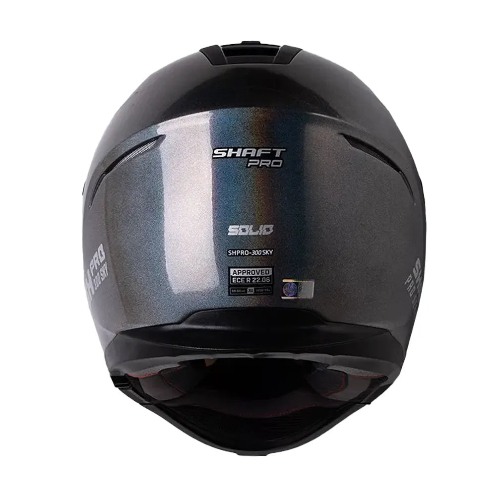 Casco Shaft Pro 300 Modular Solid Camaleon Visor Iridium Azul