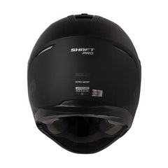 Casco Shaft Pro 300 Modular Solid Negro Gris Visor Iridium Azul