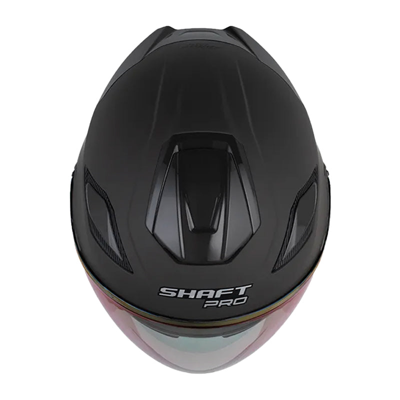 Casco Shaft Pro 343 Dv Solid Gris Oscuro Negro Visor Iridium Azul