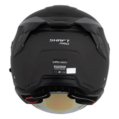 Casco Shaft Pro 343 Dv Solid Gris Oscuro Negro Visor Iridium Azul