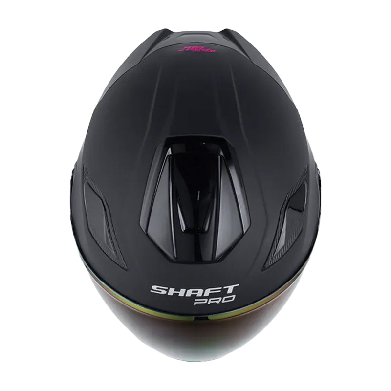 Casco Shaft Pro 343 Dv Solid Negro Fucsia Visor Iridium Fucsia
