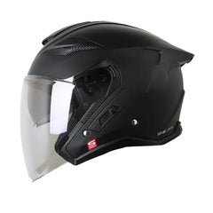 Casco Shaft Pro 343 Dv Solid Negro Silver Visor Iridium Silver
