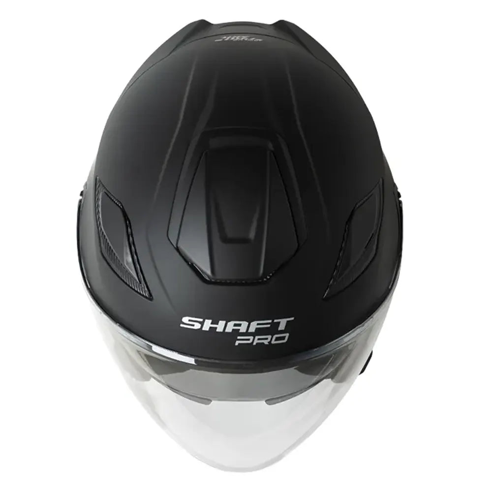 Casco Shaft Pro 343 Dv Solid Negro Silver Visor Iridium Silver