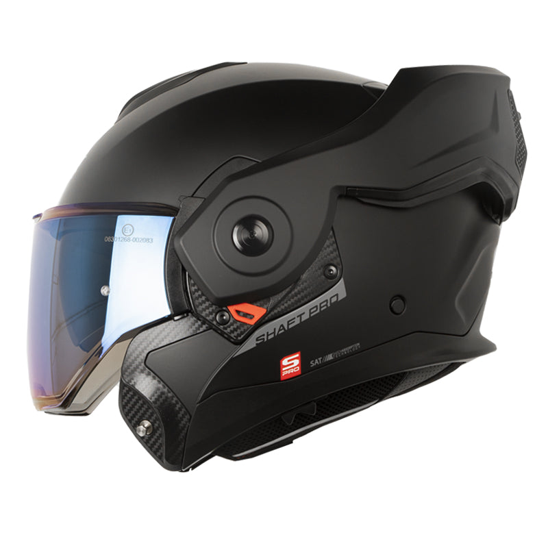 Casco Shaft Pro 4160 Move Solid Negro Gris Oscuro Visor Iridium Azul