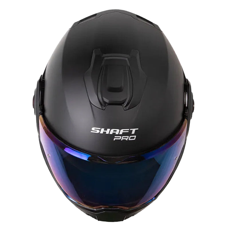 Casco Shaft Pro 4160 Move Solid Negro Gris Oscuro Visor Iridium Azul