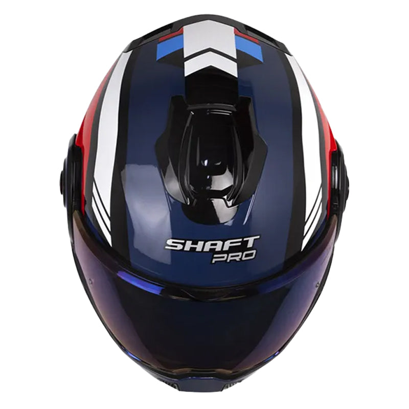Casco Shaft Pro 4160 Move Toe Negro Azul Oscuro Visor Iridium Azul
