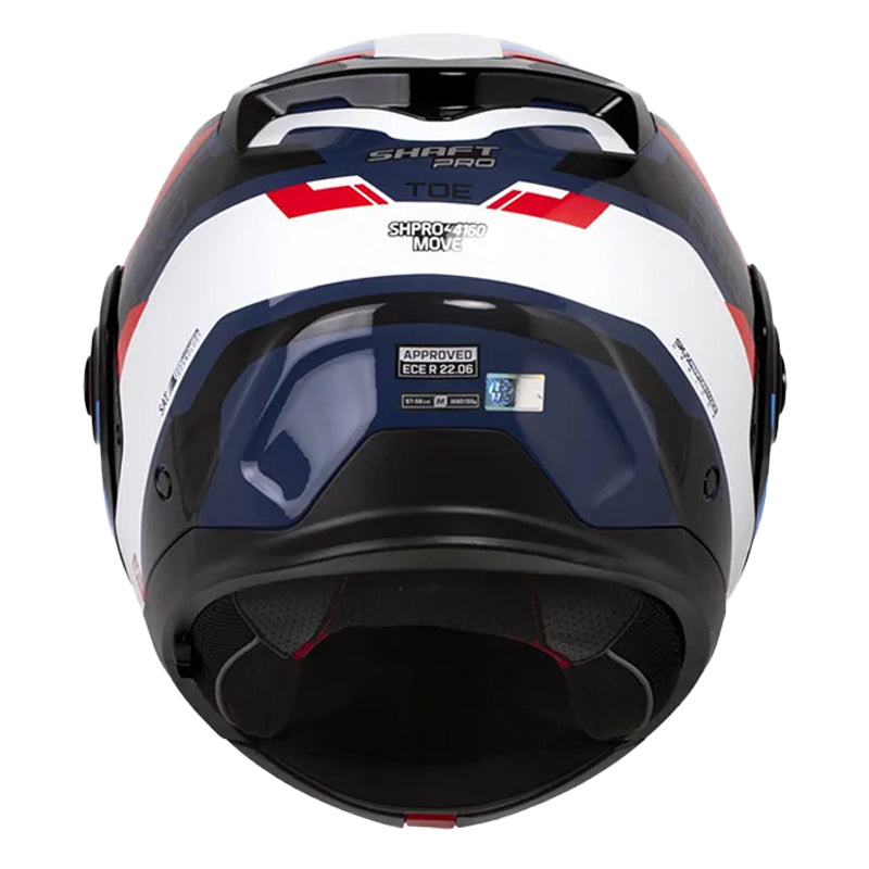 Casco Shaft Pro 4160 Move Toe Negro Azul Oscuro Visor Iridium Azul