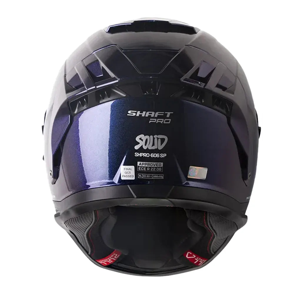Casco Shaft Pro 606Sp Solid Camaleon Visor Revo Azul