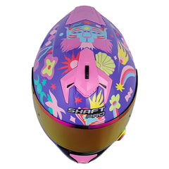 Casco Shaft Pro 610Dv Evo Color_Power Morado Fucsia Visor Revo Morado